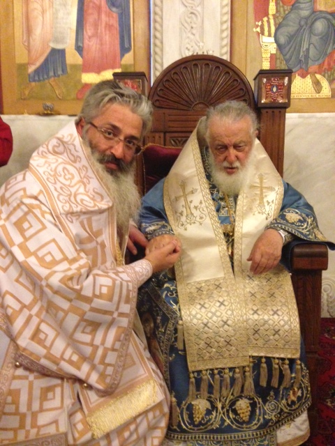 Με τον Πατριάρχη Γεωργίας Ηλία